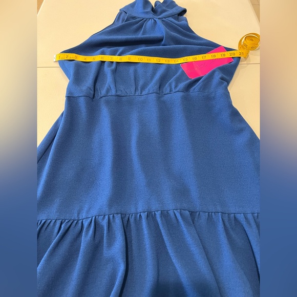 NWT Betsey Johnson Halter Dress Ocean Blue Size 14 - Picture 4 of 7